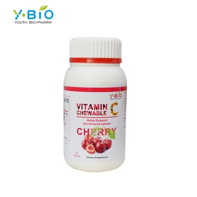 Cherry Flavor Natural Vitamin C chewable tablets Health Supplement Immune Support