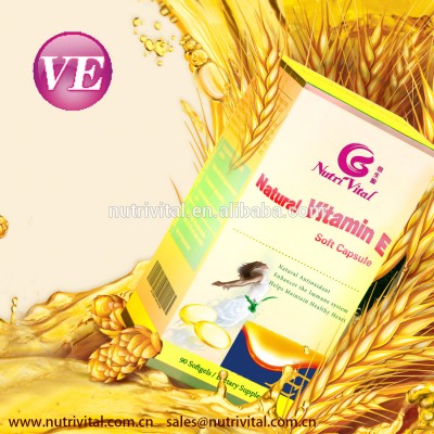 Anioxidant supplement Vitamin E softgel VE softgels