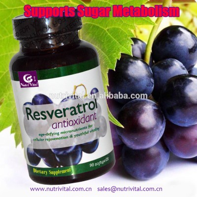 Resveratrol softgel Antioxidant softgel Dietary supplement