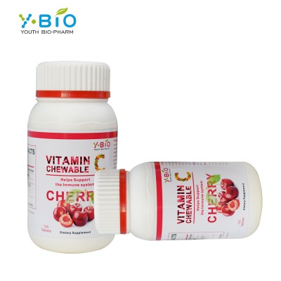 Private Label Diet Supplement Cherry Flavor Vitamin C VC Chewable Tablets